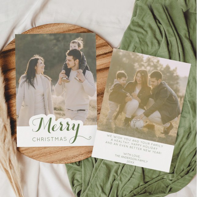 God jul fotojulkort tack kort (Skapare uppladdad)