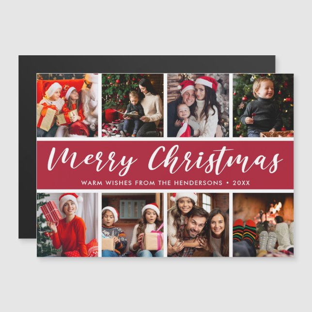 God jul Fotokollage-kalligrafi (Fram/baksida)