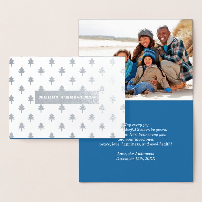 God jul. Fotokort för luxury Real Foil Folierat Kort (Display)