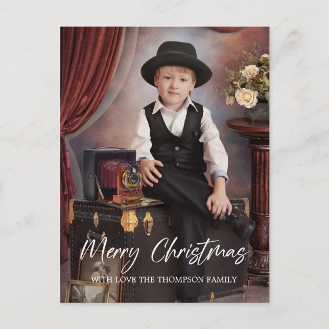 God jul-fotokort helg vykort (Framsida)