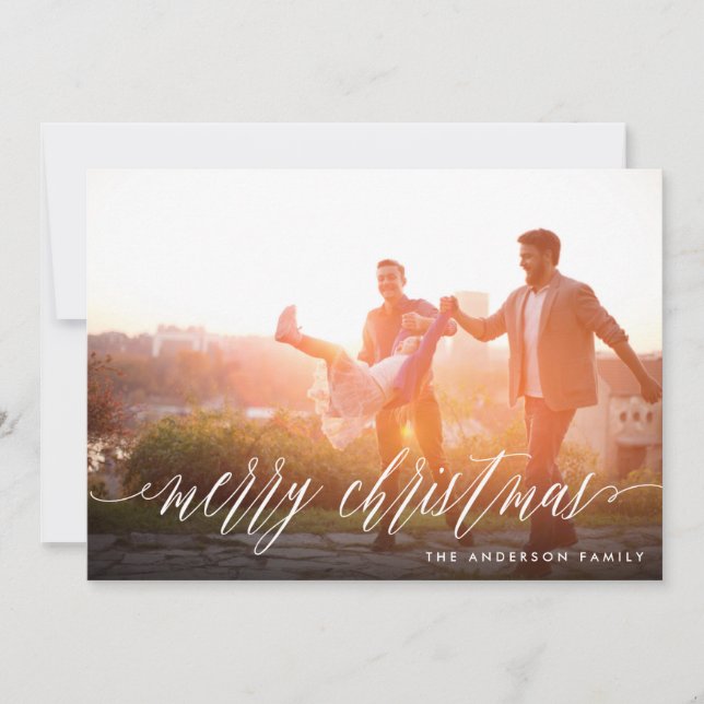 God jul-fotokort julkort (Framsida)