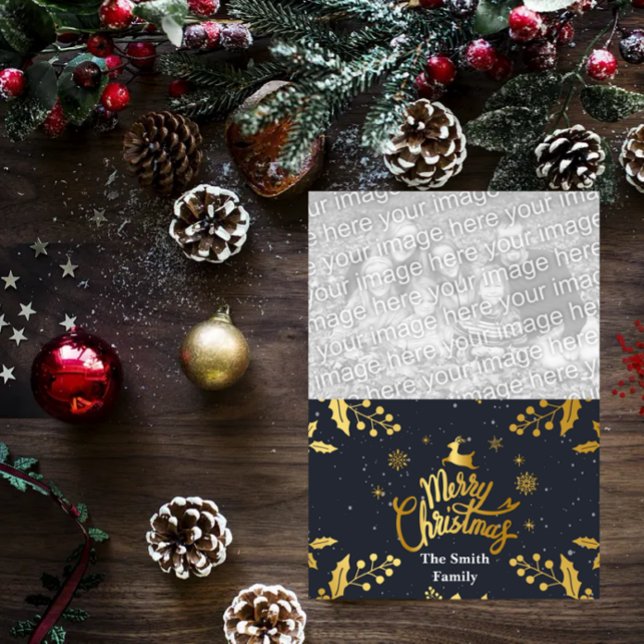 God jul-fotokort julkort (Skapare uppladdad)