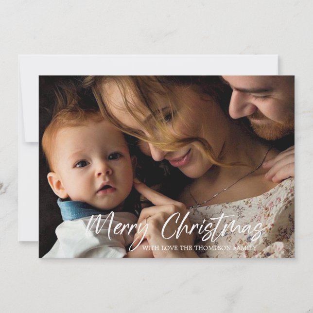 God jul-fotokort julkort (Framsida)