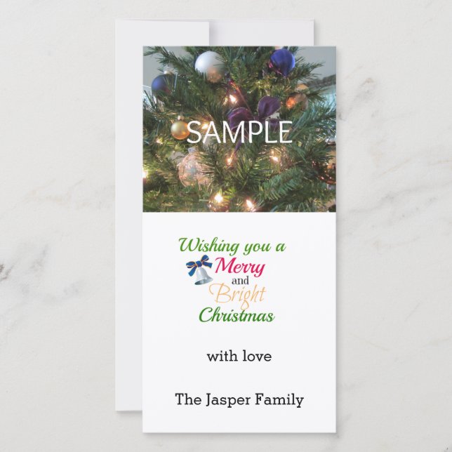 God jul-fotokort julkort (Framsida)