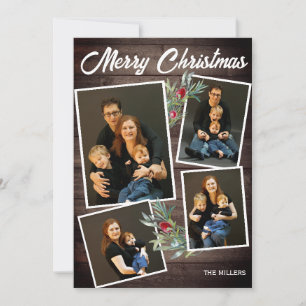God jul-fotokort med julfrand julkort