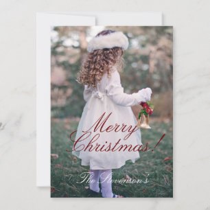 God jul fotokort Personlig Namn Julkort