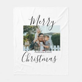 God jul-fotomodern elegant, rustik fleecefilt