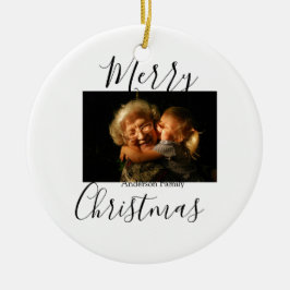 God jul-fotomodern elegant, rustik julgransprydnad keramik