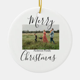 God jul-fotomodern elegant, rustik julgransprydnad keramik