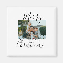 God jul-fotomodern elegant, rustik magnet