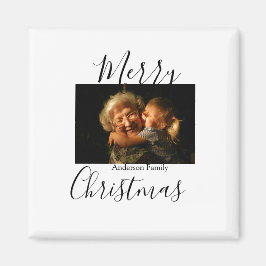 God jul-fotomodern elegant, rustik magnet