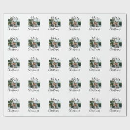 God jul-fotomodern elegant, rustik presentpapper