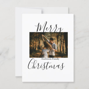 God jul-fotomodern elegant, rustik vykort