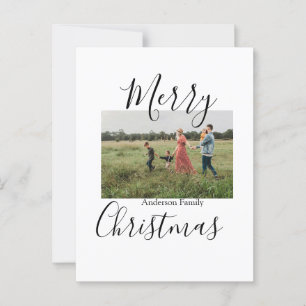 God jul-fotomodern elegant, rustik vykort