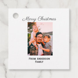 God jul fotomodern kärlek-familj gåvor etiketter