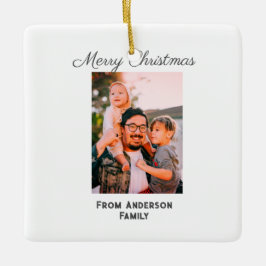 God jul fotomodern kärlek-familj julgransprydnad keramik