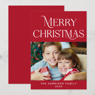 God jul fotoskriptkort Helgdag