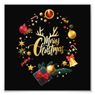 god jul. fototryck