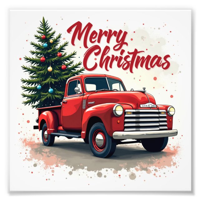 God jul fototryck (Framsidan)