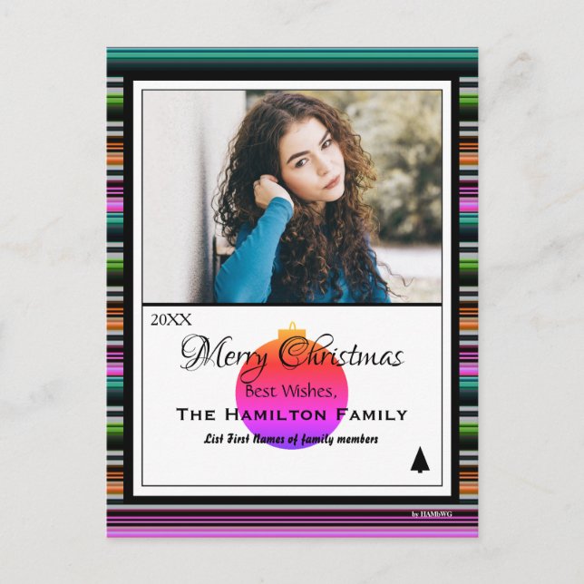 God jul fotovykort - HAMbWG Helg Vykort (Framsida)