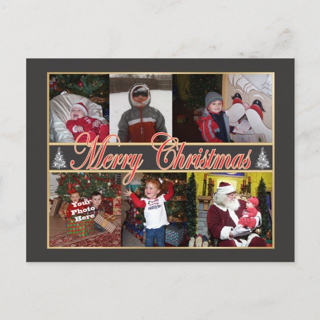 God jul fotovykort helg vykort (Framsida)
