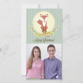 God jul Fox - julfotkort Julkort