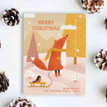 God jul. Frädsdjur för vinterskog