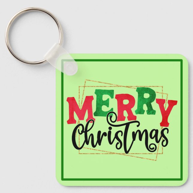 God jul Framad-80716 Nyckelring (Framsida)