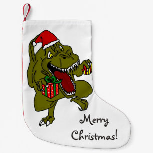 God jul framlägger att älska dinosauren liten julstrumpa