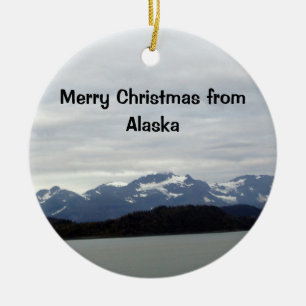 God jul från Alaska Julgransprydnad Keramik