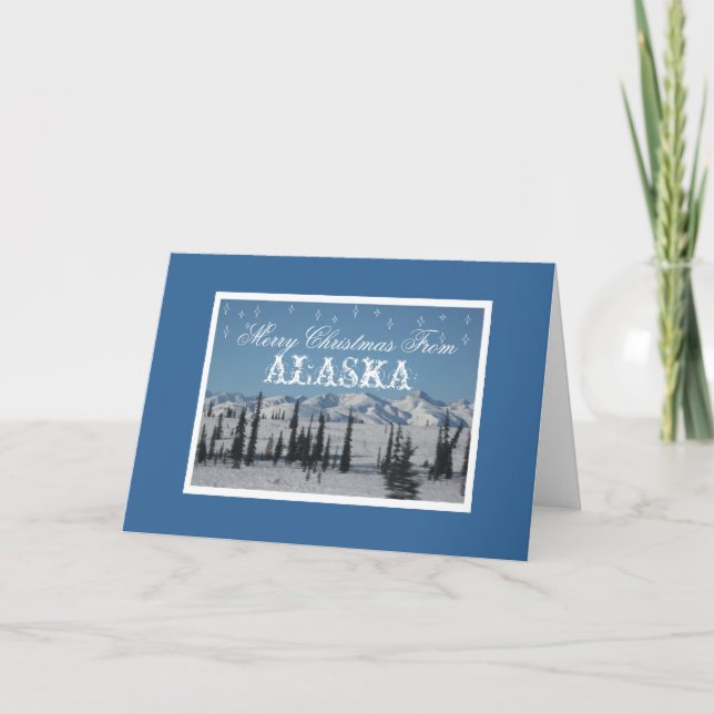 GOD JUL FRÅN ALASKA-KORT HELGKORT (Framsida)