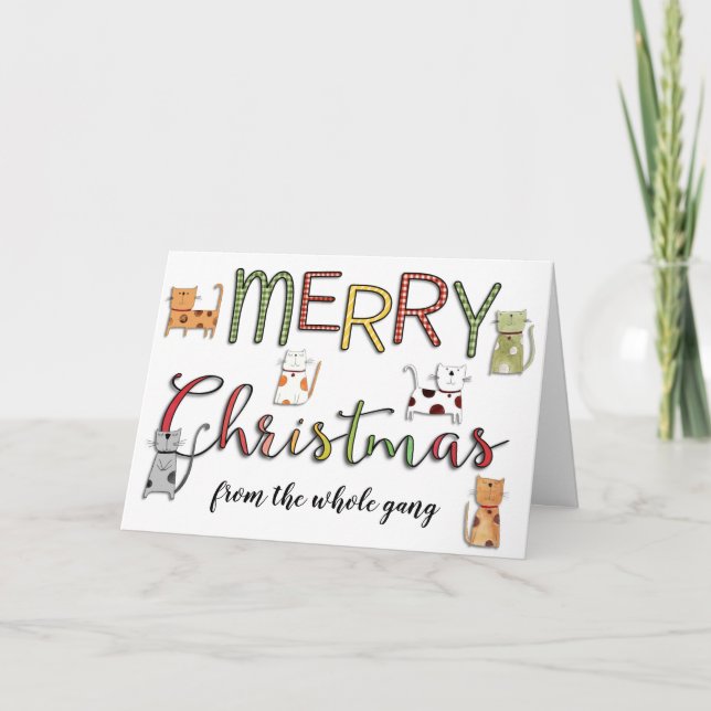 God jul från alla Helgdag i grupp Kort (Framsida)