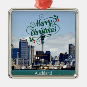 god jul från Auckland Julgransprydnad Metall