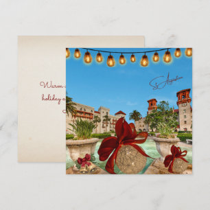 God jul från Augustine Florida Elegant Julkort