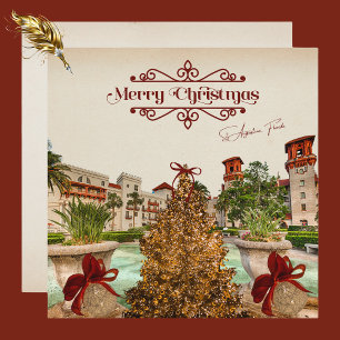 God jul från Augustine Florida Elegant Julkort