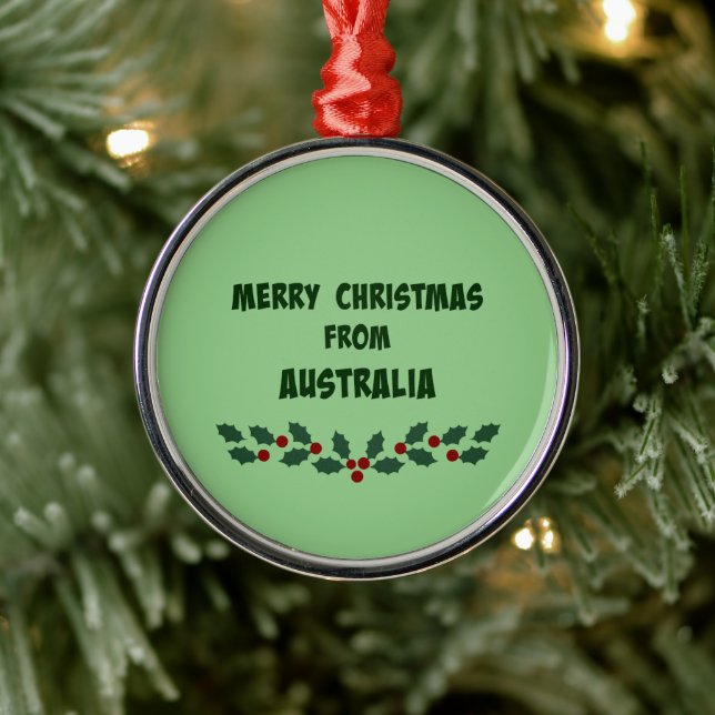 God jul från Australien Julgransprydnad Metall (Träd)