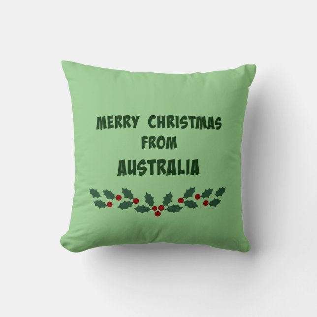 god jul från Australien Kudde (Framsida)