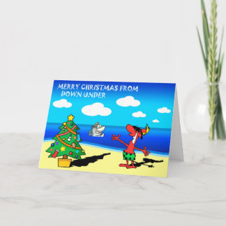 God jul från Australiens hälsningskort Helgkort