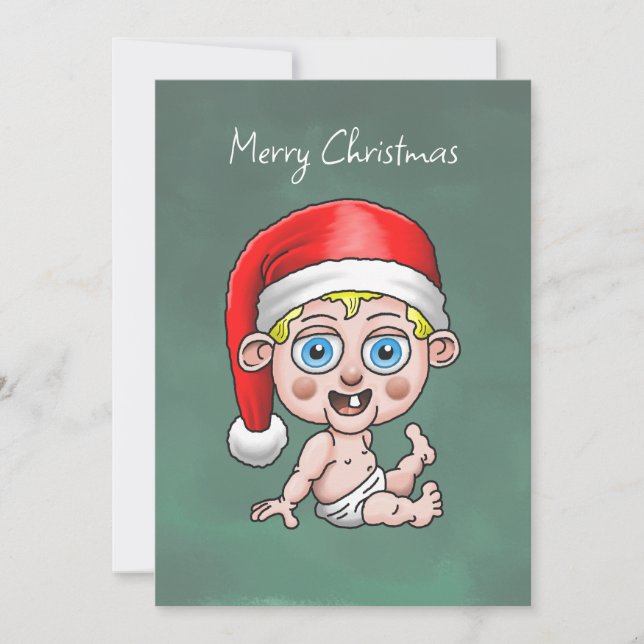 God jul från Baby julkort (Framsida)