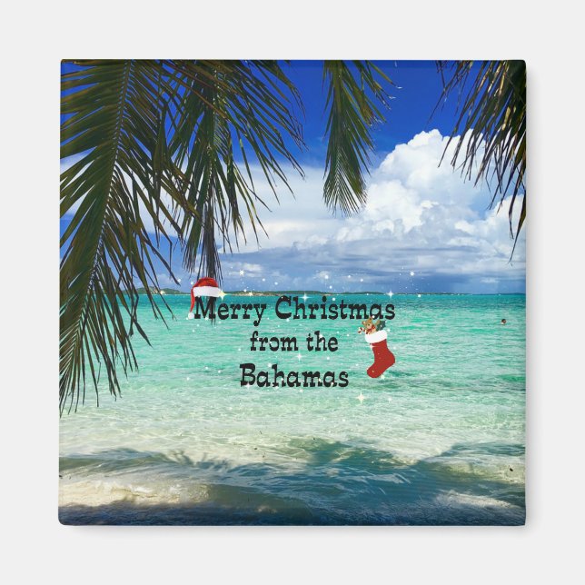 God jul från Bahamas Magnet (Framsidan)