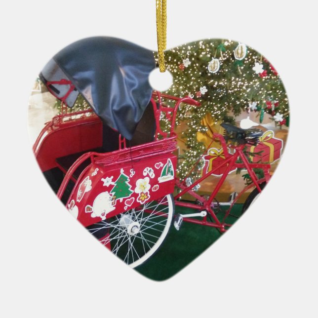 God jul från Bali Indonesien Julgransprydnad Keramik (Framsidan)
