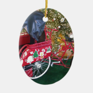 God jul från Bali Indonesien Julgransprydnad Keramik