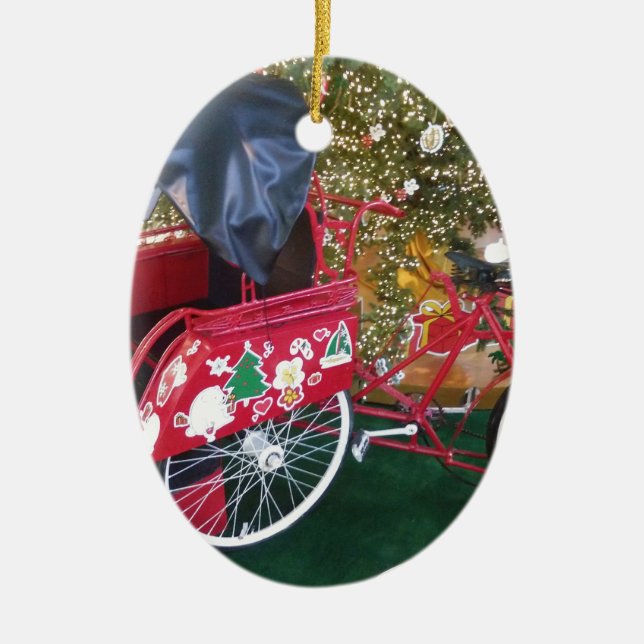 God jul från Bali Indonesien Julgransprydnad Keramik (Framsidan)