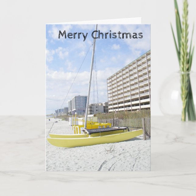 **GOD JUL FRÅN BEACH" HELGKORT (Framsida)