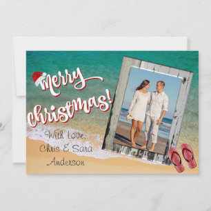 god jul från Beach-julkortet Julkort