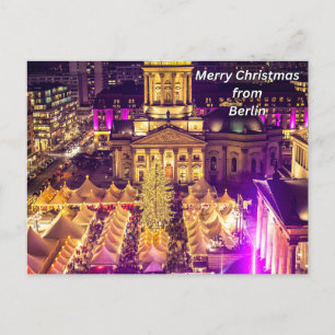 God jul från Berlin, Tyskland Helg Vykort
