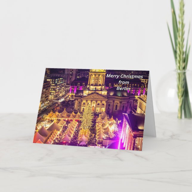 God jul från Berlin, Tyskland Kort (Framsida)