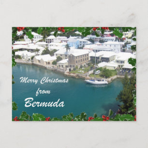 God jul från Bermuda Helg Vykort