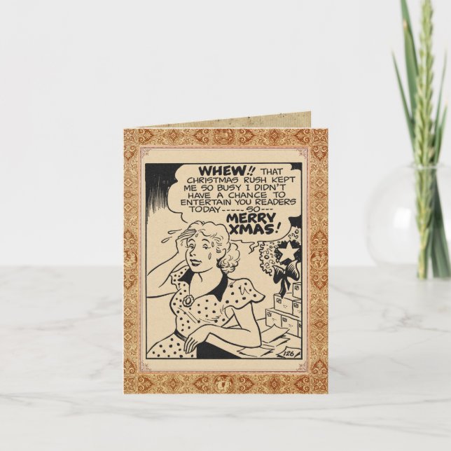 "God jul från Betty Brown" Kort (Framsida)