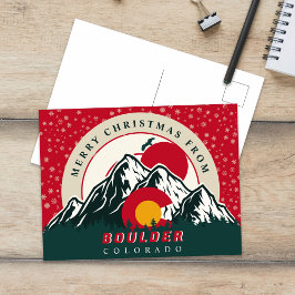 God jul från Boulder Colorado Souvenirs Vykort